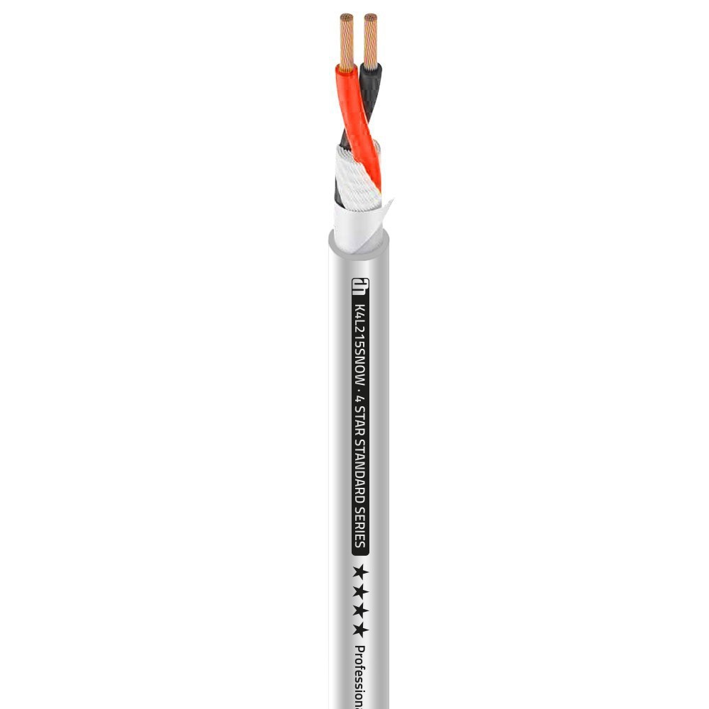 Adam Hall Cables 4 STAR L 215 SNOW -  Speaker kabel 2 x 1.5 mm² wit