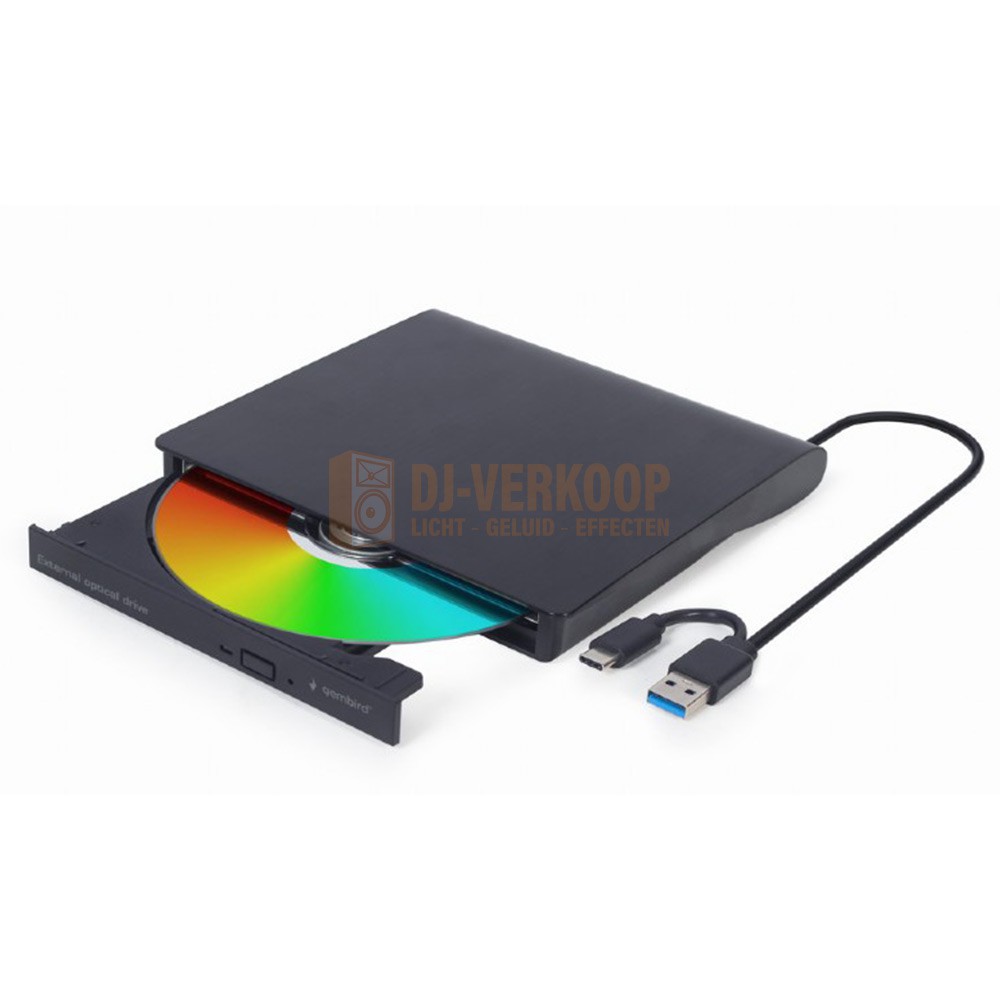 Gembird DVD-USB-03 - Externe USB CD/DVD brander/speler met USB-C