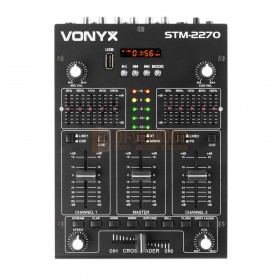 Vonyx STM2270 - 4-Kanaals Mixer Geluidseffecten USB/MP3/BT bovenkant