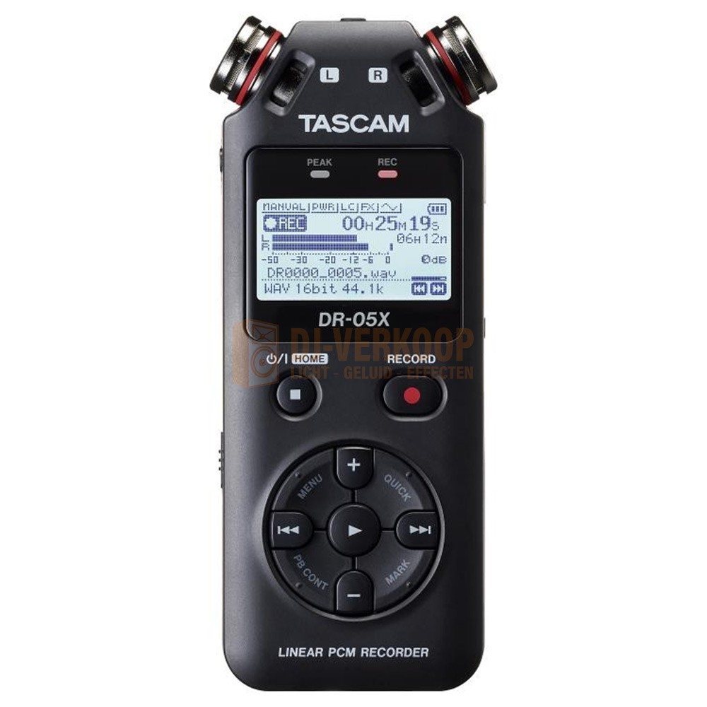 Tascam DR-05X - Stereo Draagbare Digitale Audiorecorder
