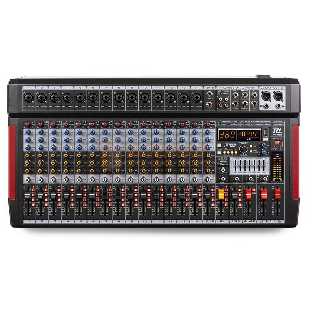 Power Dynamics PDM-T1604 - Stage Mixer 16-Channel DSP/MP3