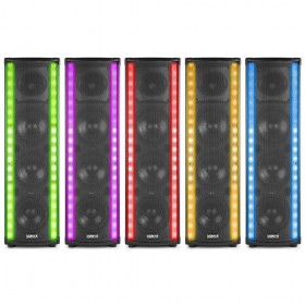 Vonyx LightMotion Draagbare PA luidspreker LM65 400W kleuren