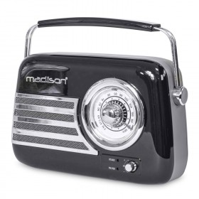 Madison Freesound-VR40B - Draagbare Radio met Bluetooth, USB & FM 30W in Rood, Roze en Zwart voorkant