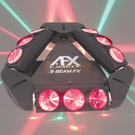 AFX Light 9Beam-FX - ‘SPIDER’ Lichteffect met 9x12W Cree Leds met effect afbeelding