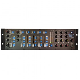 Dateq TRI-O - 6-Kanaals Matrix Mixer met Talkover en 3 Onafhankelijke Uitgangen