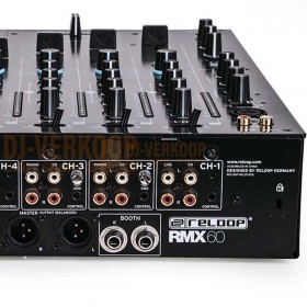 aansluitingen achterkant detail 2 Reloop RMX-60 Digital - Digitale 4+1 channel DJ Mixer met FX