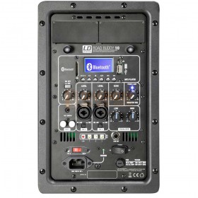 aansluitingen LD Systems ROADBUDDY 10 BASIC - Batterijgevoede Bluetooth-luidspreker met mixer
