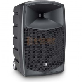 voorkant LD Systems ROADBUDDY 10 BASIC - Batterijgevoede Bluetooth-luidspreker met mixer
