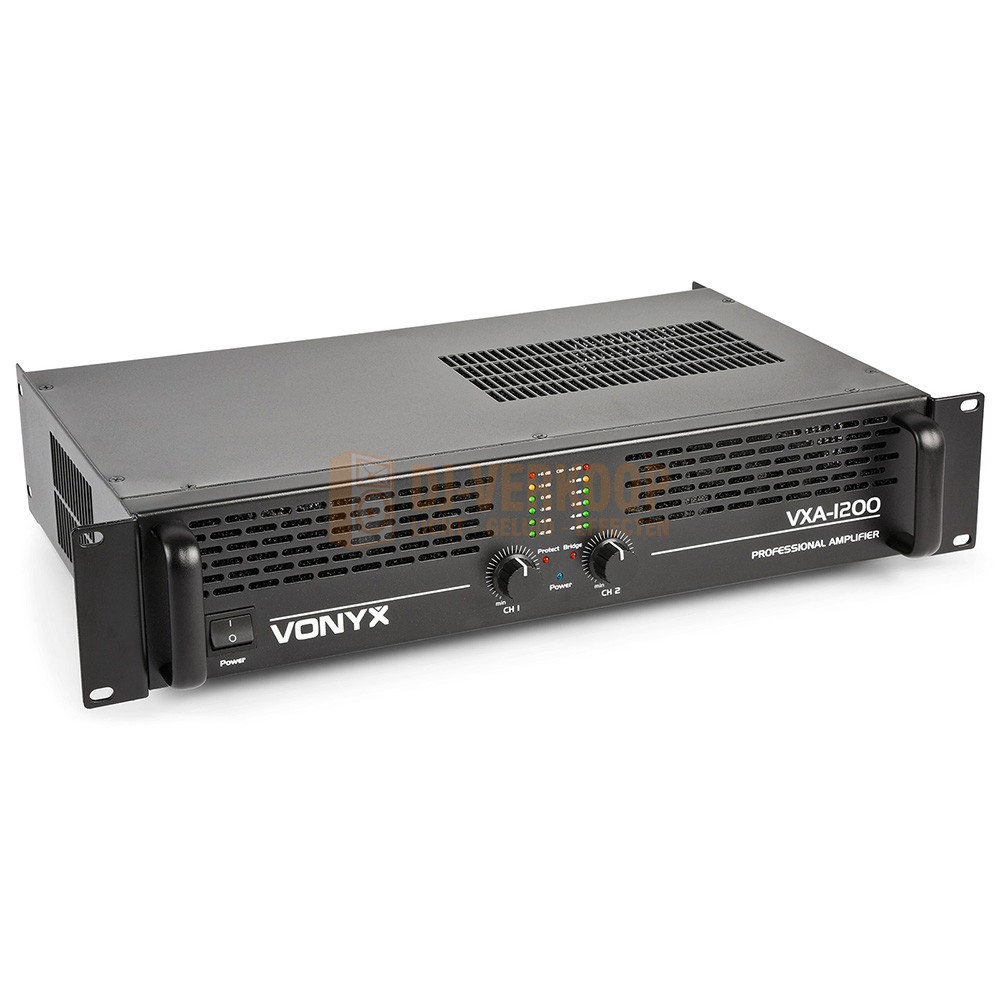 Vonyx VXA-1200 II - Krachtige 2x 600W PA Versterker met SMT-Technologie