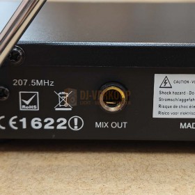 Ibiza Sound VHF1 - Draadloos microfoon systeem jack uitgang