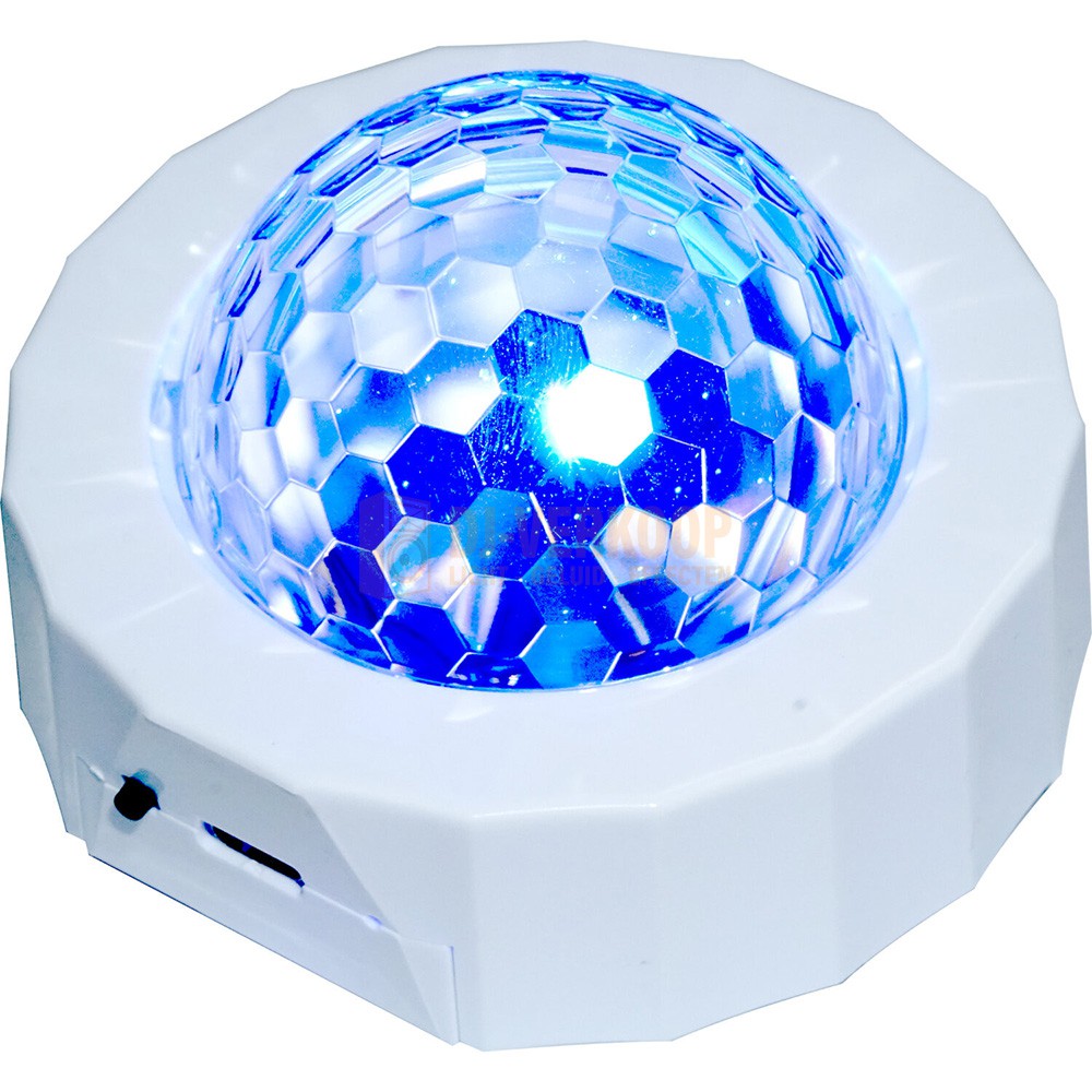 Party Light & Sound ASTRO-MOBILE-SOUND - Compact Oplaadbaar Mini-Disco Lichteffect met RGB LEDs en Magnetische Bevestiging