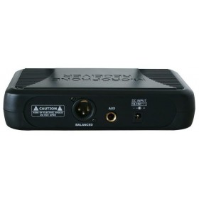Achterkant aansluitingen Vonyx  STWM712H 2-kanaals VHF Draadloos Microfoonsysteem met headsets