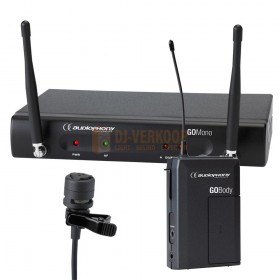 Audiophony GO-Lava-F8 - bestaande uit Mono receiver, Body bodypack transmitter, GO Lava Lavalier microfoon - 800MHz