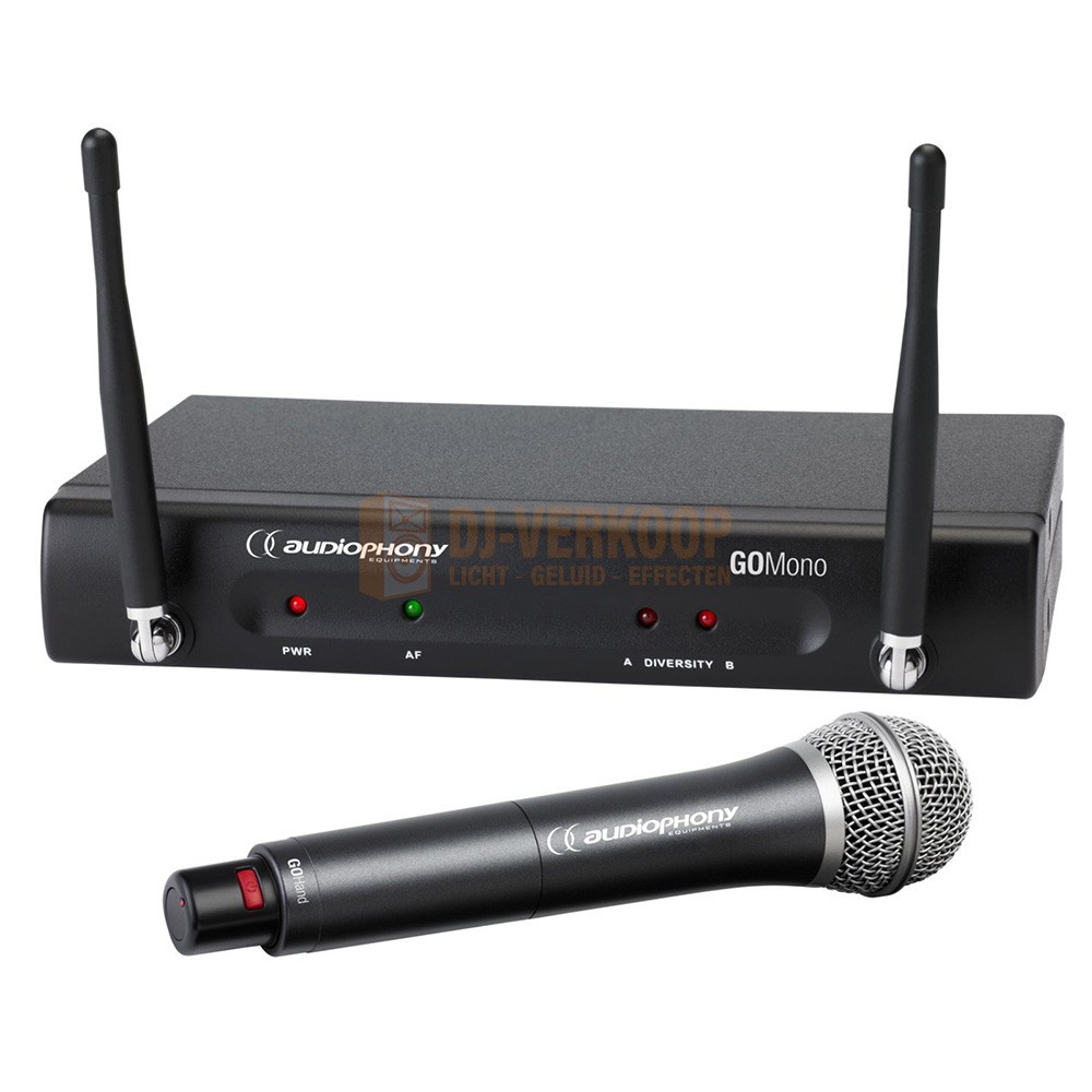 Audiophony Pack GOHand-F8 - 1 GO Mono receiver, 1 GO Hand handheld transmitter - 800MHz