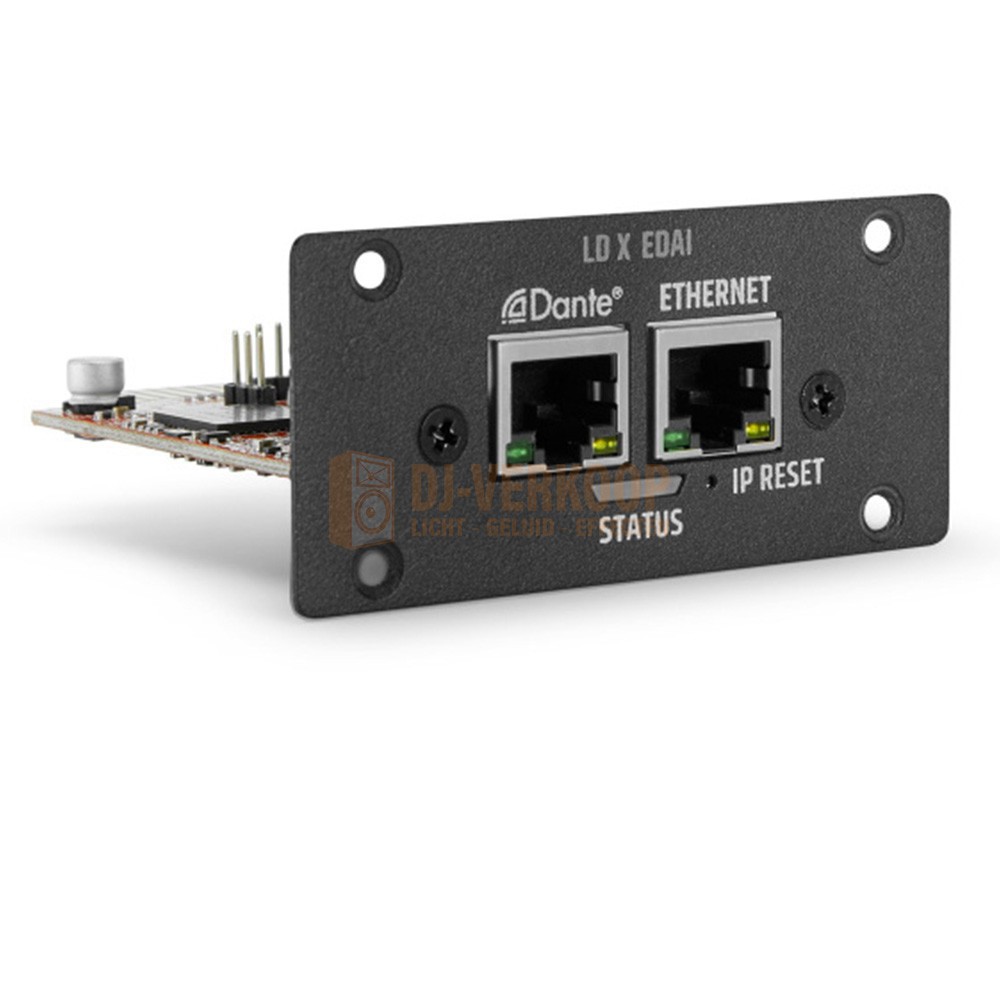 LD Systems X-EDAI - Ethernet & Dante audio interface uitbreidingskaart voor de IPA-serie