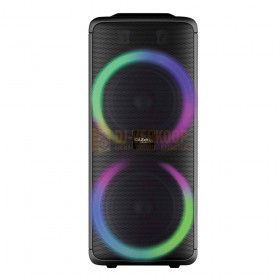 Ibiza Sound Rainbow1000 - 2 x 25cm / 1000W met bluetooth, usb, micro-sd & afstandsbediening