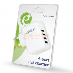 Energenie EG-U4AC-02 - Universele witte USB oplader, 3.1A verpakking
