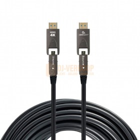 CablExpert CCAP-HDMIDD-AOC series - Actieve Optische HDMI-kabel met hoge snelheid D-A met Ethernet "AOC Armored serie", 20 m-