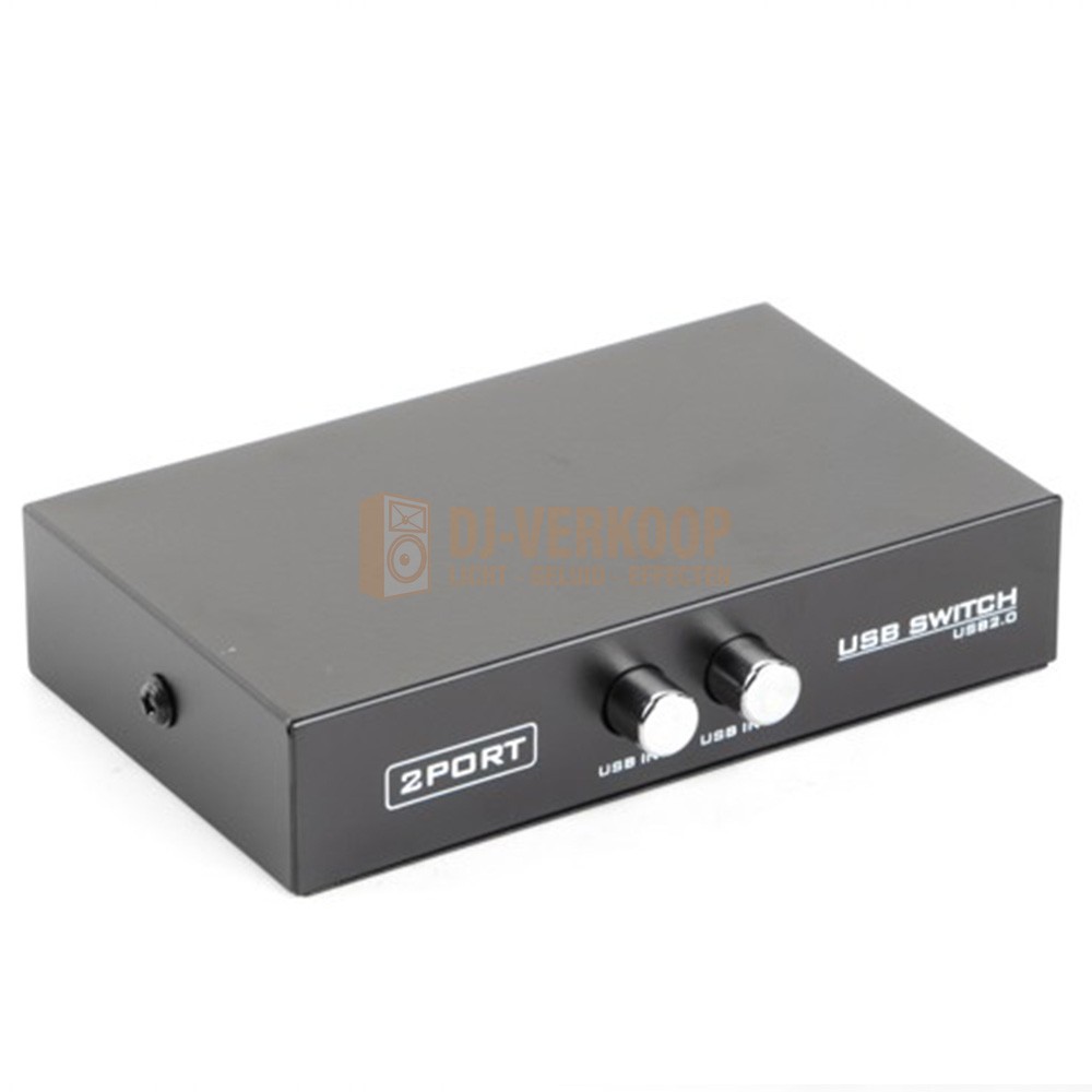 Gembird DSU-21 - 2-poorts USB Switch, schakelbaar