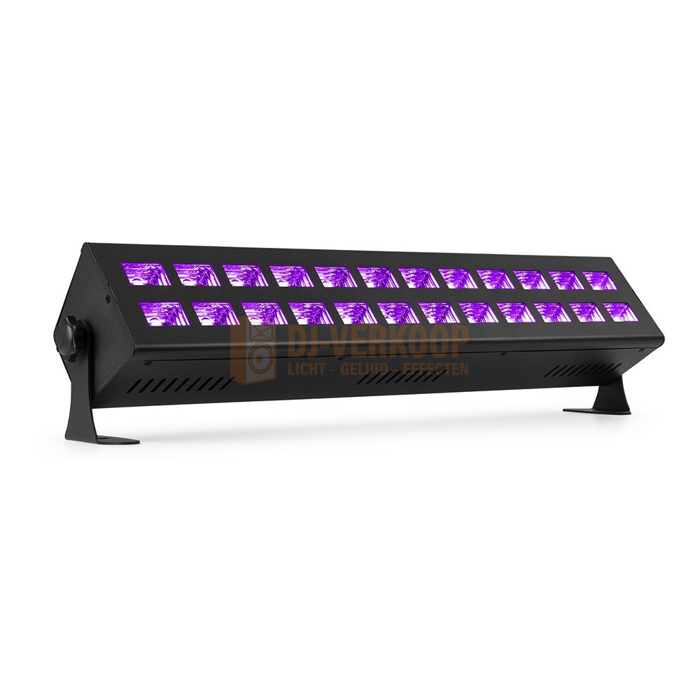 BeamZ BUV242 - UB Bar met 24 x 3W UV LEDS en DMX