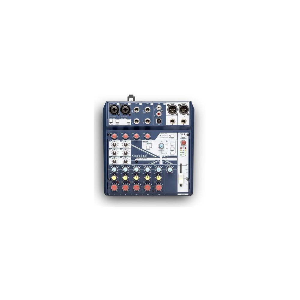 Soundcraft Notepad-8FX - 8 kanaalse compacte mixer met PC USB