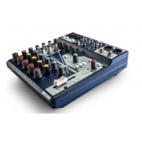 Met de Notepad-8FX 8-kanaals mixer kun je gemakkelijk legendarisch Soundcraft-geluid krijgen voor je muziek