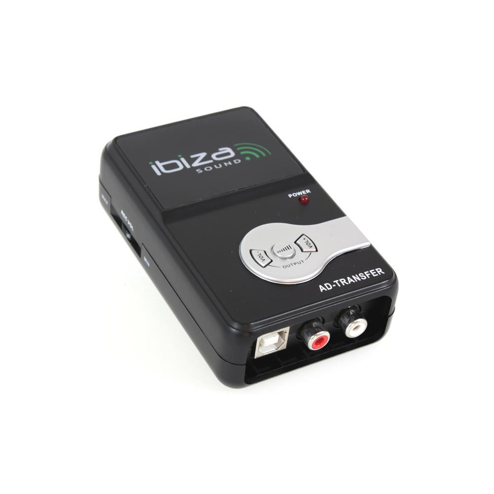 Ibiza Sound AD-TRANSFER - USB Audio Converter (analoog naar digitaal) met digitale vilume regeling