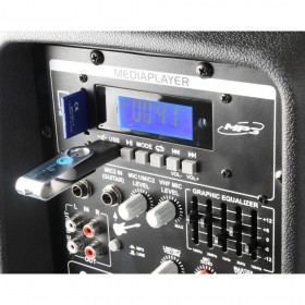Vonyx AP1500PA - Mobiele Geluidsinstallatie 15" 2 UHF MP3 BT - DJ-Verkoop.nl