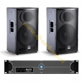browser Klusjesman hoogte Niet meer leverbaar - Alto Pro SX115 Set 2x Tourmax SX115 speakers en een  APX1500 versterker