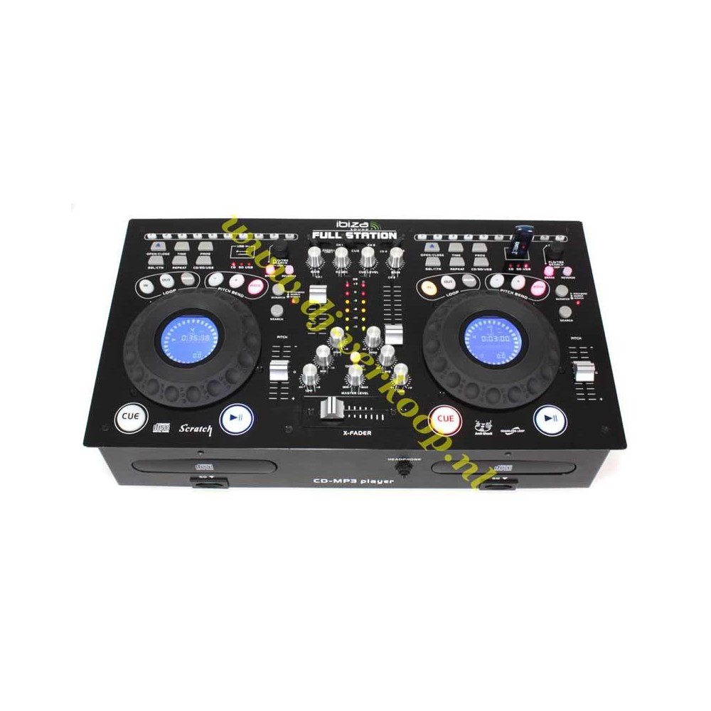 IBIZA Sound FULL-STATION cd/usb/mp3 speler/mixer combinatie (actie)