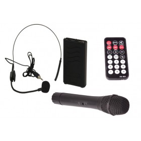 IBIZA Sound PORT15VHF-BT-WH 15" Mobiel Pa systeem met Bluetooth en USB Speler - draadloze hand microfoon en headset microfoon