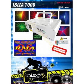 Ibiza Light Ibiza1000 - RGB Animatie Laser 1W 7 Kleuren laser folder
