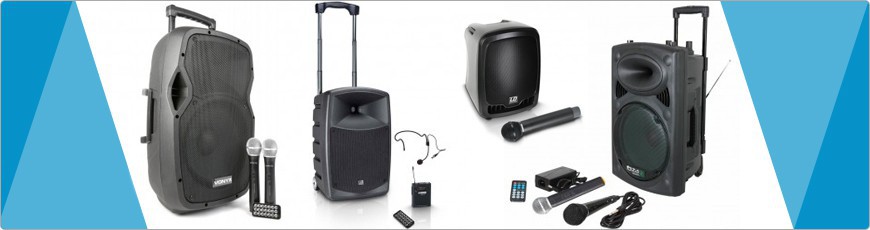 Alles in één kleine PA set speaker microfoon usb bluetooth mp3