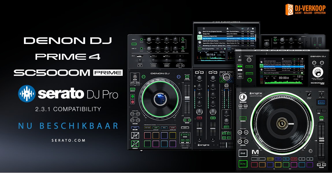 Denon DJ kondigt Serato Control aan. Nu beschikbaar voor de SC5000M en PRIME 4!