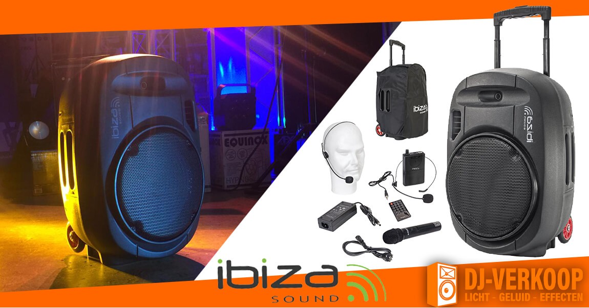 NIEUW! De nieuwe Ibiza Sound PORT12 UHF MKII draadloze speaker