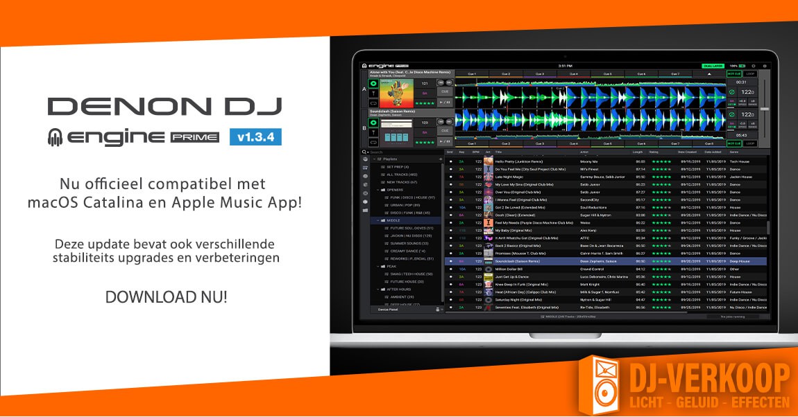 Download nu Engine Prime v1.3.4 van Denon DJ 