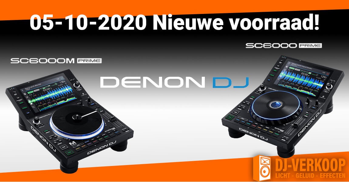 Nieuwe voorraad Denon DJ SC6000(m) komen binnen op 5-10-2020! Nu al in demo in de winkel!