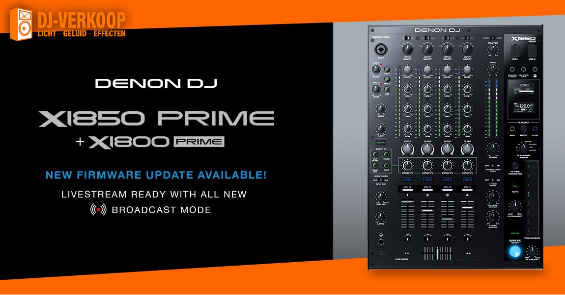 Firmware Update : Denon DJ X1850 Prime v1.3
