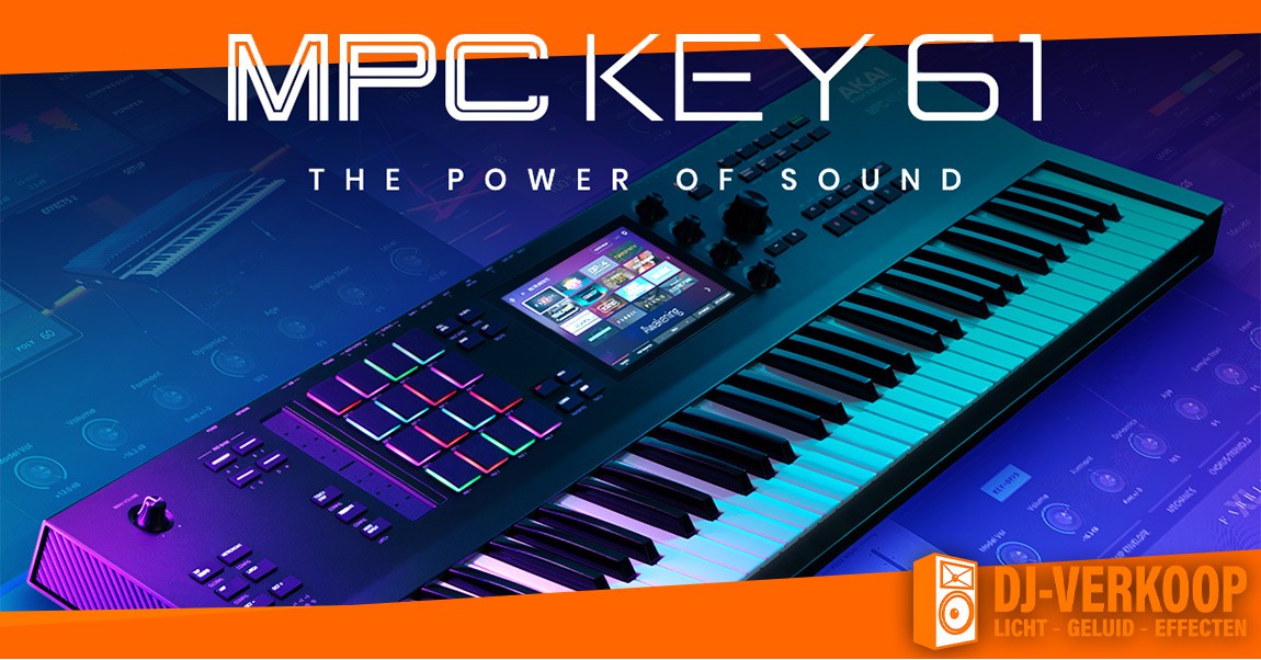 Nieuw in de winkel: AKAI MPC Key 61 standalone mpc synthesizer keybord!