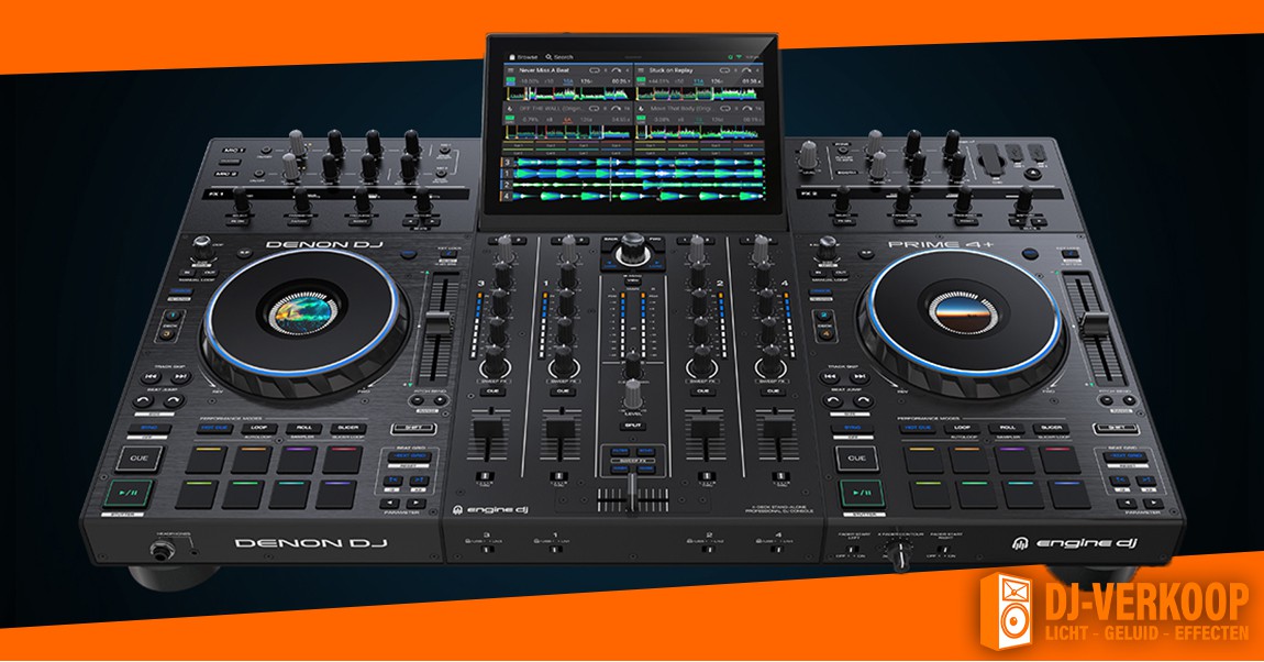 De Denon DJ Prime 4+ is nu uit voorraad leverbaar! (Prime 4 maar nog beter)