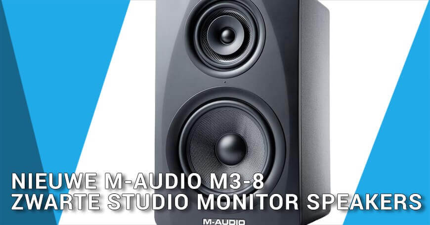 Nieuwe M-Audio M3-8 Zwarte Studio monitor speakers