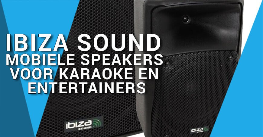 Ibiza Sound mobiele speakers voor karaoke en entertainers