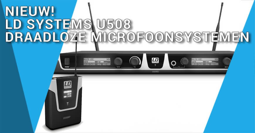 Nieuw! LD Systems U508 Draadloze microfoonsystemen
