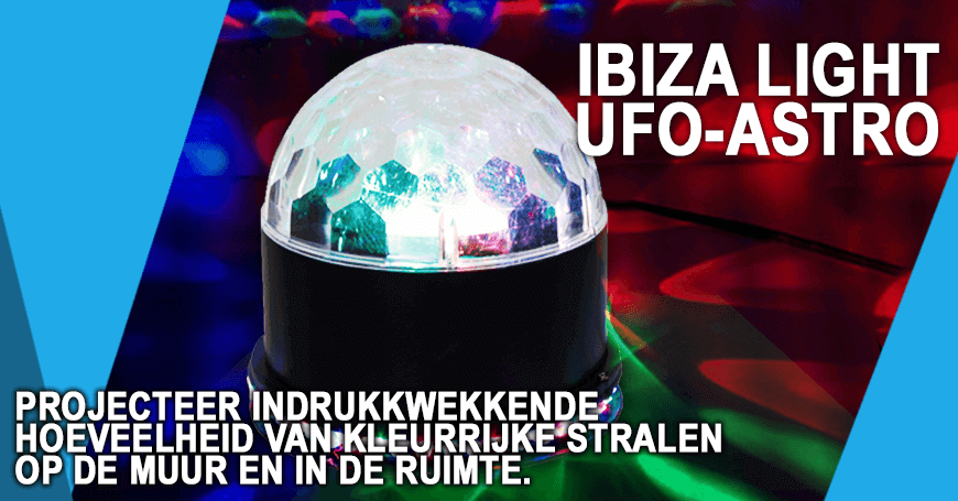Nieuw lichteffect van Ibiza, de UFO-ASTRO