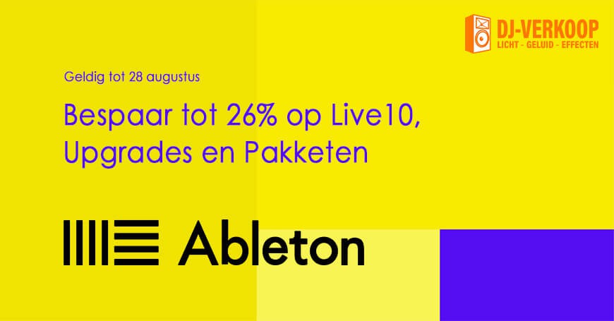 Tot 26% korting op Abelton Live 10