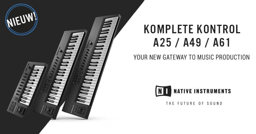 Binnenkort Leverbaar de Native Instruments Kontrol  A-series USB/MIDI keyboards